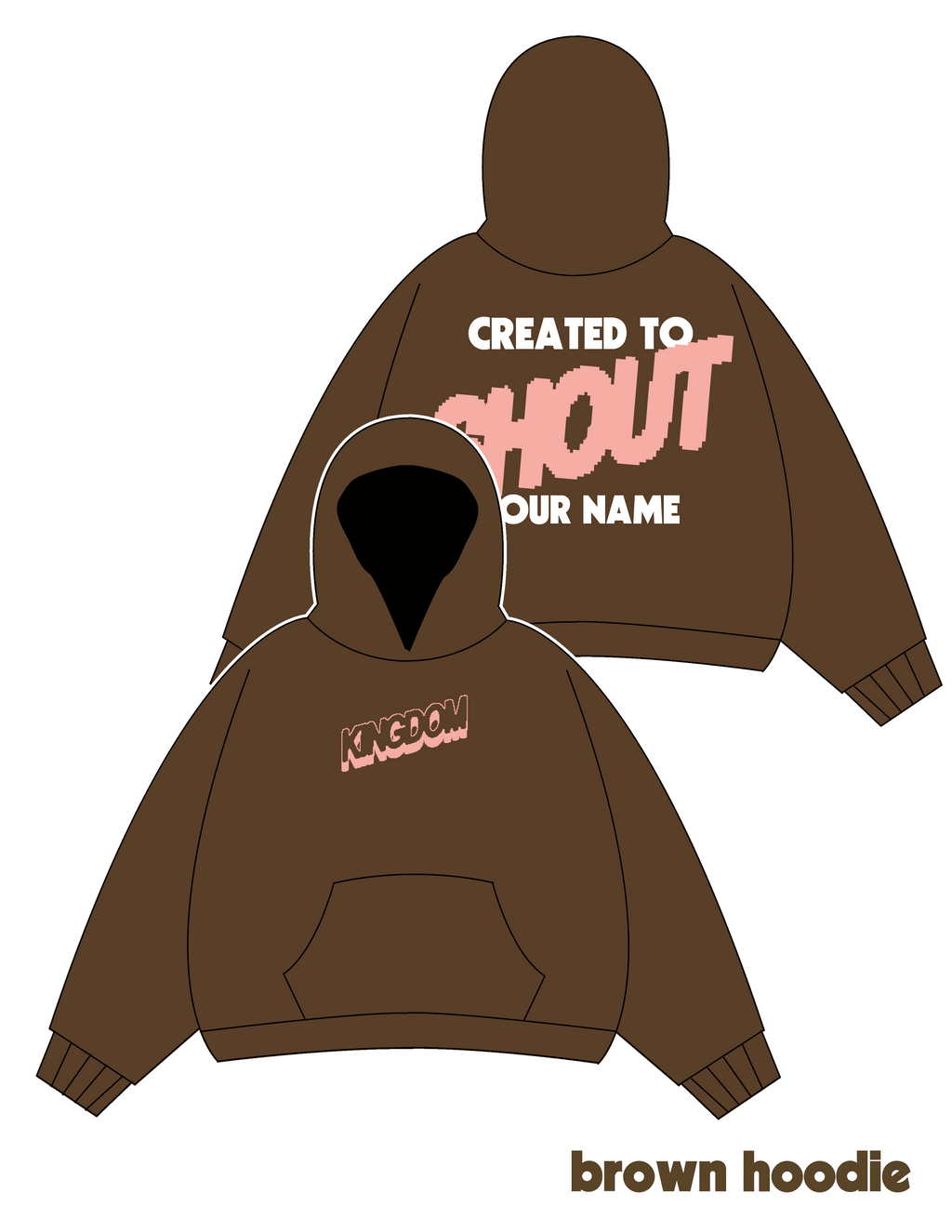 SHOUT hoodies