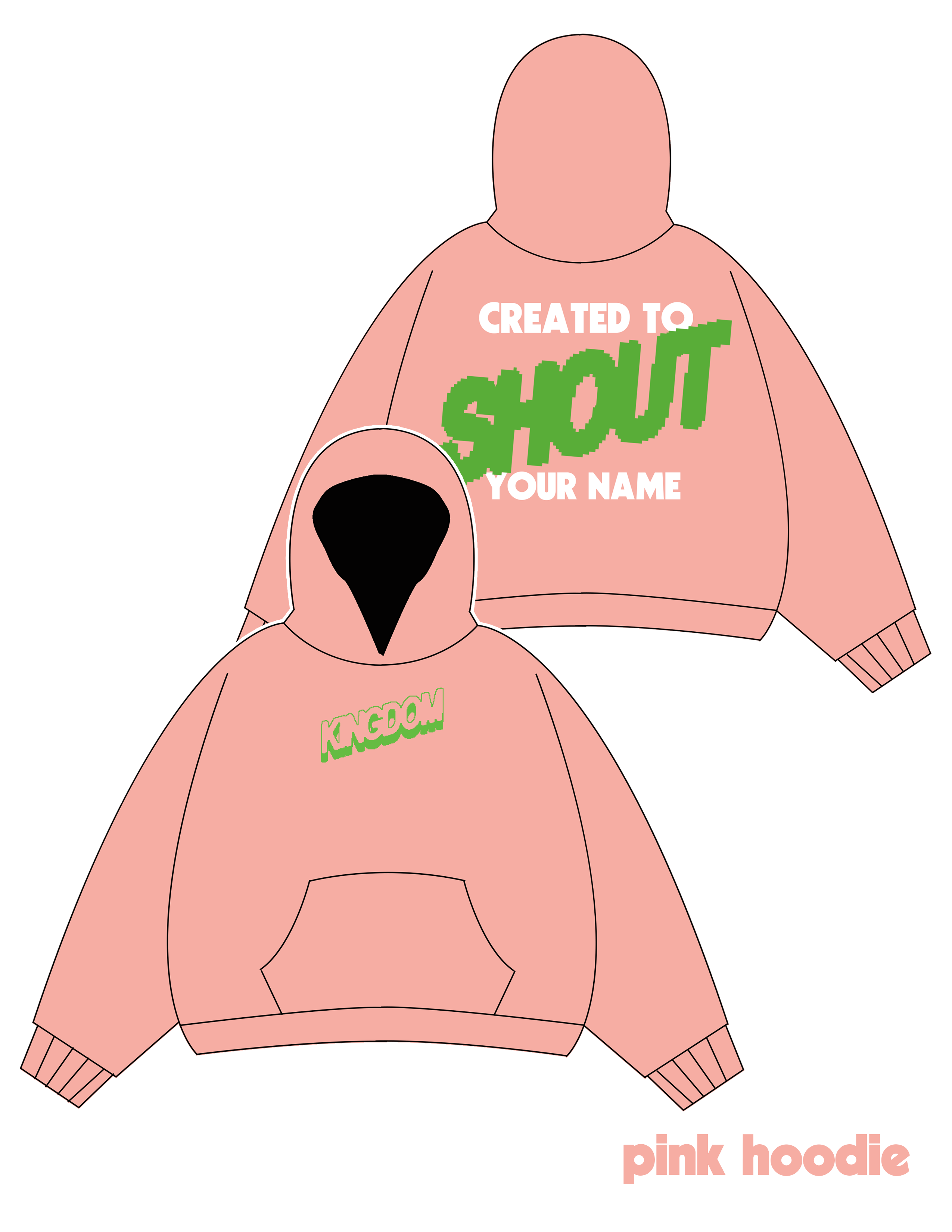 SHOUT hoodies