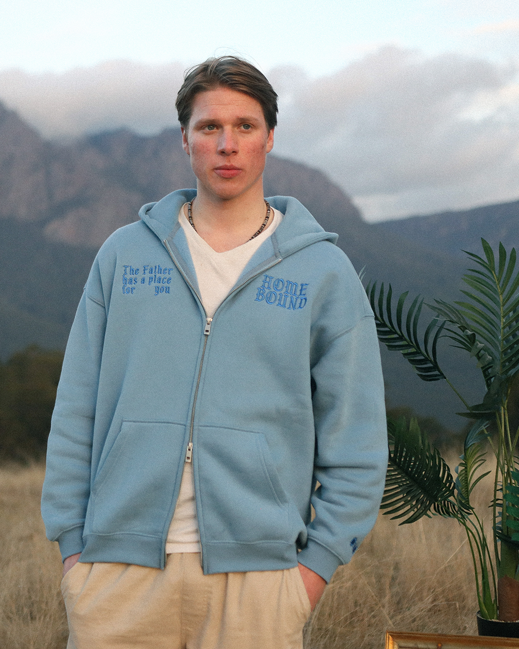 home bound zip up hoodie