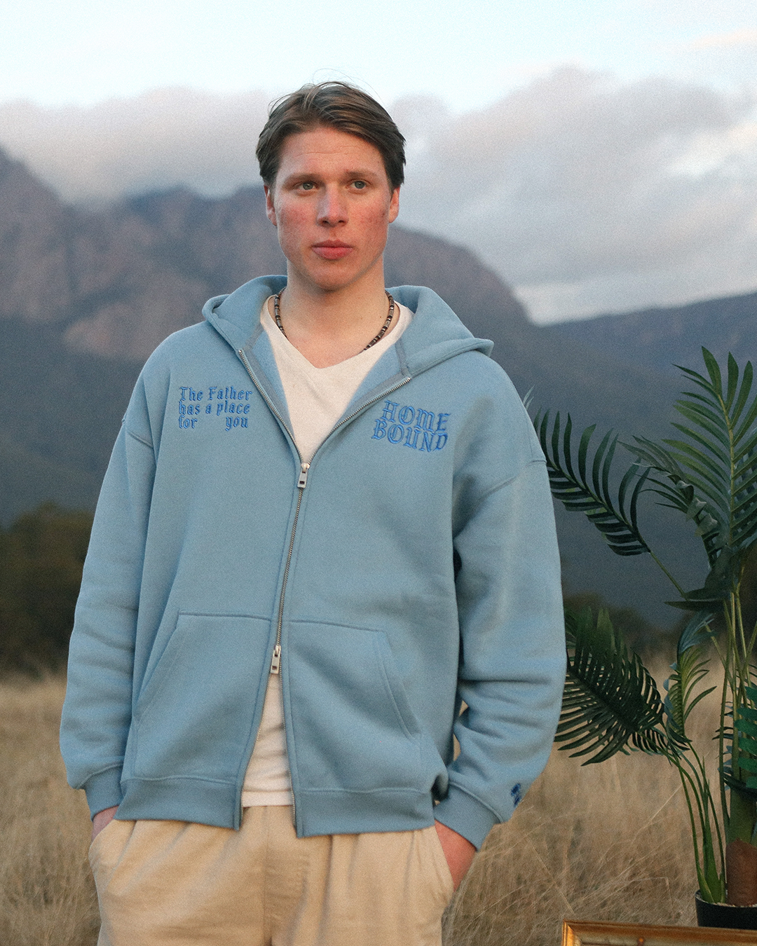 home bound zip up hoodie