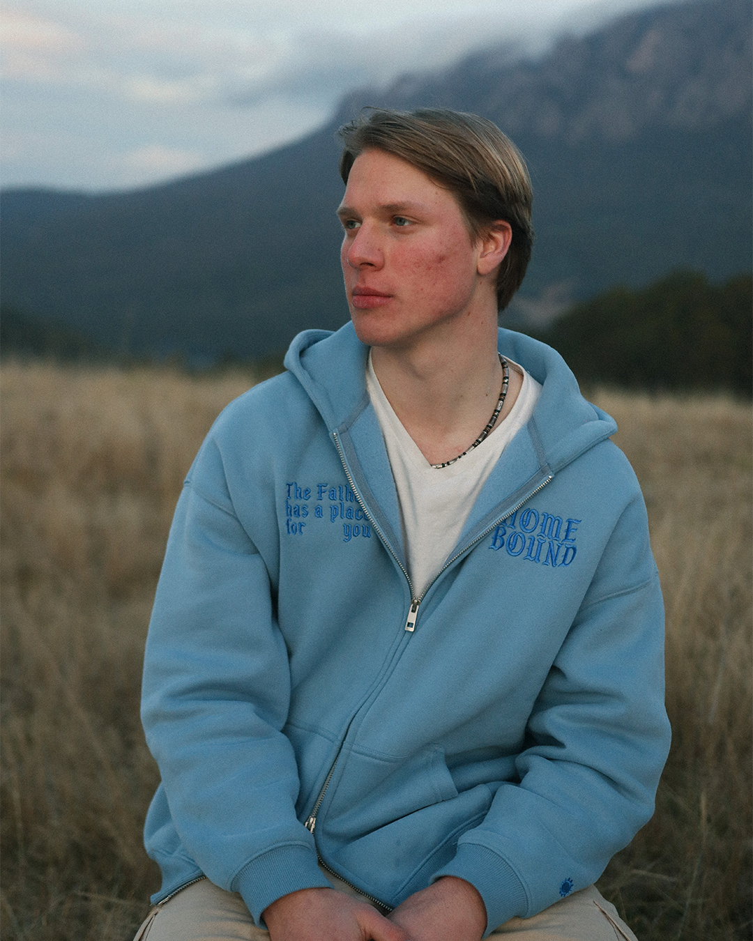 home bound zip up hoodie