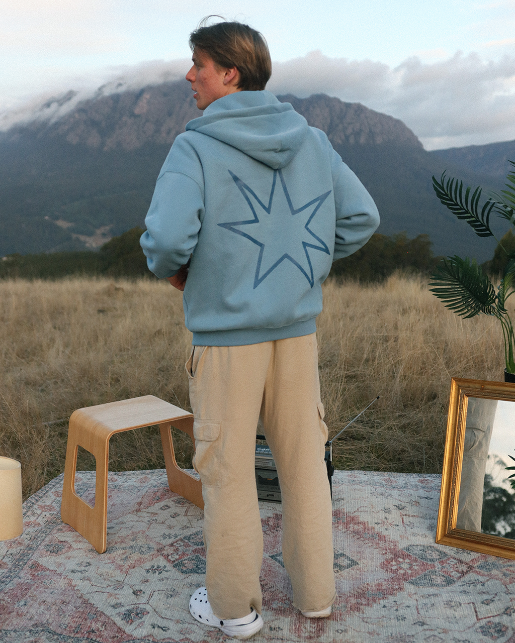 home bound zip up hoodie