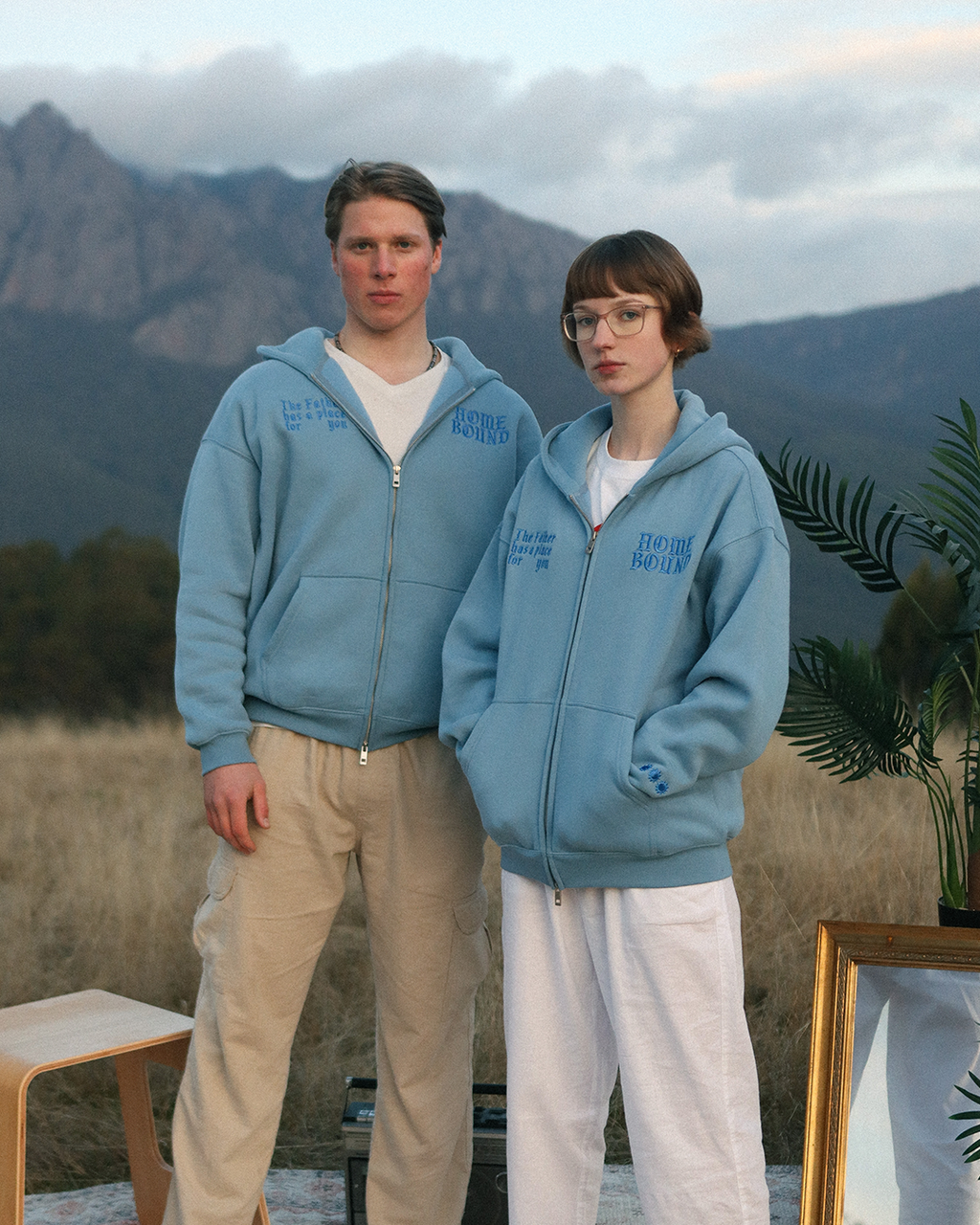 home bound zip up hoodie
